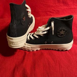 Black Converse hightops